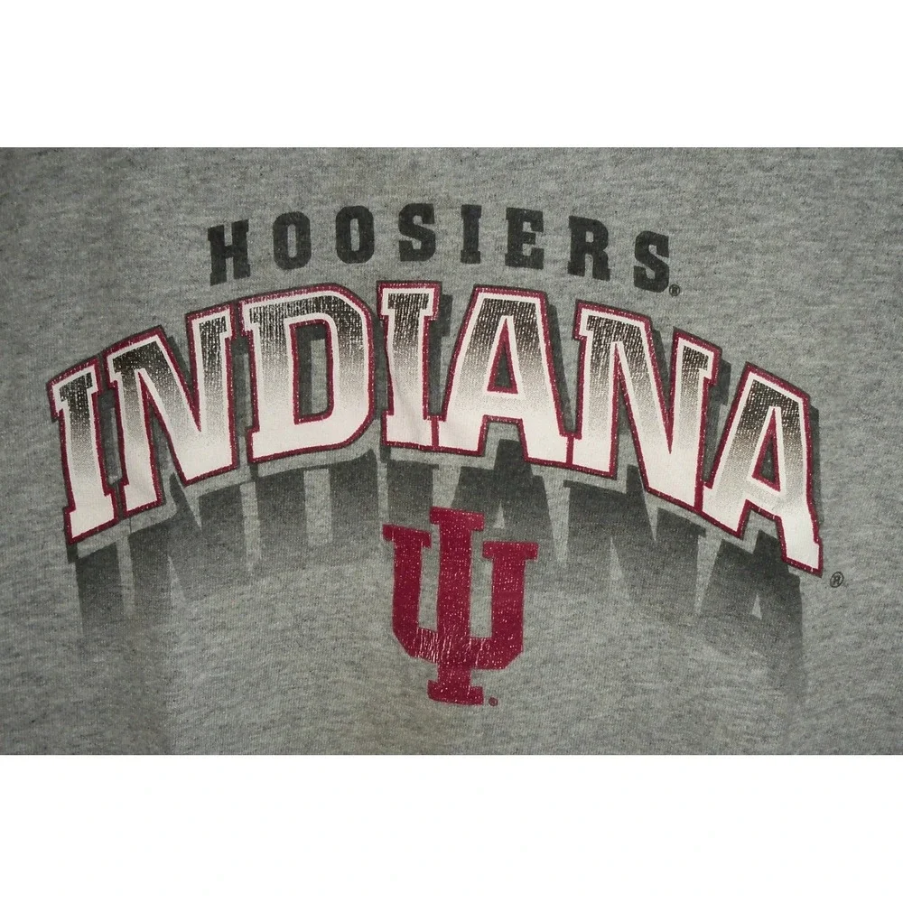 NCAA Indiana IU Hoosiers Kids T Shirt Small 6/7 Graphic‎ Basketball Gray
